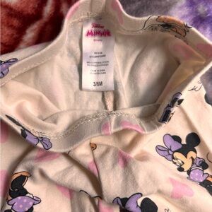 Disney Minnie Mouse Infant Bodysuit in Cream and Purple